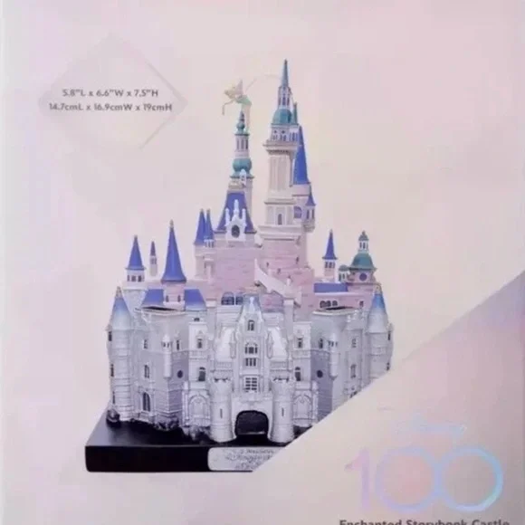 HONG KONG DISNEYLAND DISNEY 100 CASTLE OF MAGICAL DREAMS FIGURINE*NIB*